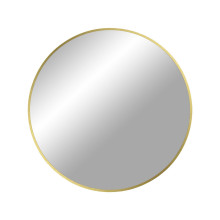 Lustro okrągłe w złotej ramie Madrid 60cm House Nordic