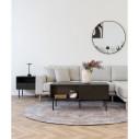 Lustro okrągłe w czarnej ramie Madrid 80cm House Nordic
