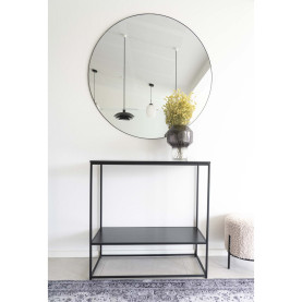 Lustro okrągłe w czarnej ramie Jersey 100cm House Nordic