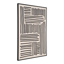 Obraz / wydruk na płótnie - czarne linie Lipari 60x90cm No.1 House Nordic