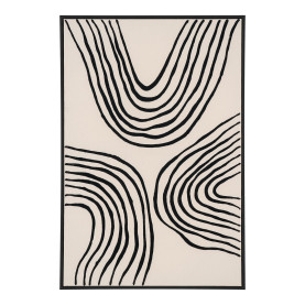 Obraz / wydruk na płótnie - czarne linie Lipari 60x90cm No.2 House Nordic