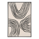 Obraz / wydruk na płótnie - czarne linie Lipari 60x90cm No.2 House Nordic