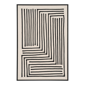 Obraz / wydruk na płótnie - czarne linie Lipari 60x90cm No.3 House Nordic