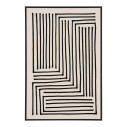 Obraz / wydruk na płótnie - czarne linie Lipari 60x90cm No.3 House Nordic