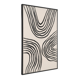 Obraz / wydruk na płótnie - czarne linie Lipari 60x90cm No.2 House Nordic 2