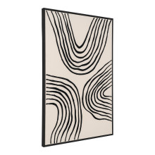 Obraz / wydruk na płótnie - czarne linie Lipari 60x90cm No.2 House Nordic