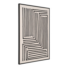 Obraz / wydruk na płótnie - czarne linie Lipari 60x90cm No.3 House Nordic
