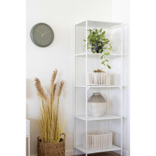 Wazon ceramiczny organiczny kształt - biało-zielony H30,5cm House Nordic