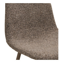 Krzesło tapicerowane  Stockholm jasnobrązowa boulca / jasny brąz House Nordic