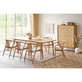 Komoda na nóżkach Darwin 100x40x140cm dąb naturalny House Nordic 2
