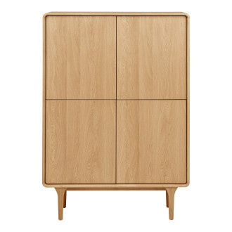 Komoda na nóżkach Darwin 100x40x140cm dąb naturalny House Nordic