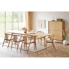 Stół rozkładany fornirowany Darwin 100x240-340cm dąb naturalny House Nordic