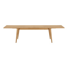 Stół rozkładany fornirowany Darwin 100x240-340cm dąb naturalny House Nordic