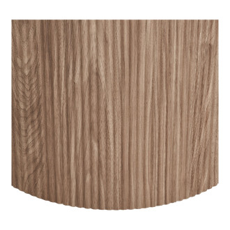 Stół owalny z ceramicznym blatem na ryflowanej podstawie Athens 210x100cm ceramika / brąz House Nordic