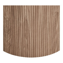 Stół owalny z ceramicznym blatem na ryflowanej podstawie Athens 210x100cm ceramika / brąz House Nordic