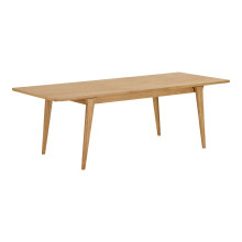Stół rozkładany fornirowany Darwin 90x180-230cm dąb naturalny House Nordic