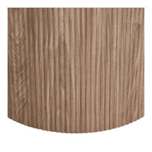 Stół okrągły z ceramicznym blatem na ryflowanej jednej nodze Athens 120cm ceramika / brąz House Nordic