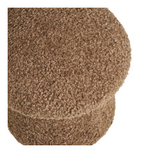 Pufa w kształcie grzybka Enna 45cm tkanina teddy brązowa House Nordic