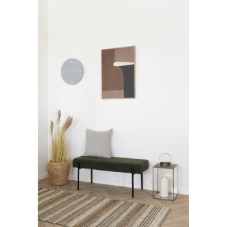 Zegar okrągły z cichymi wskazówkami Ravenna 40cm szary przecierany House Nordic