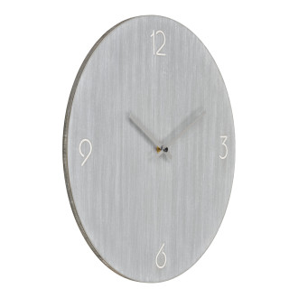 Zegar okrągły z cichymi wskazówkami Ravenna 40cm szary przecierany House Nordic