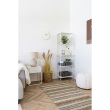 Zegar ścienny o organicznym kształcie Vienna 33cm biały House Nordic