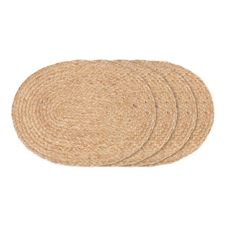 Zestaw 4 podkładek jutowych owalnych Bombay 45cm House Nordic