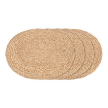 Zestaw 4 podkładek jutowych owalnych Bombay 45cm House Nordic