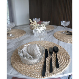 Zestaw 4 podkładek jutowych okrągłych Bombay 38cm House Nordic 2