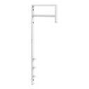 Wieszak ścienny Trento biay metalowy do przedpokoju 82cm House Nordic