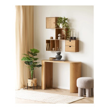Półka ścienna drewniana - dębowa zamykana Townsville 30x30cm House Nordic