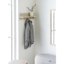 Wieszak ścienny z półką Rocca bezowy 50cm House Nordic