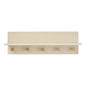 Wieszak ścienny z półką Rocca bezowy 50cm House Nordic 2