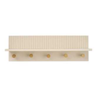 Wieszak ścienny z półką Rocca bezowy 50cm House Nordic