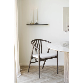 Półka o organicznym kształcie Botta 57cm brązowa House Nordic