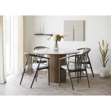 Półka o organicznym kształcie Botta 57cm brązowa House Nordic