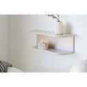 Półka dwupoziomowa o organicznym kształcie Botta 44cm beżowa House Nordic