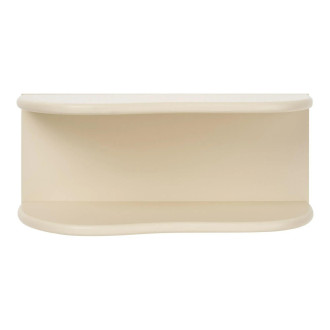 Półka dwupoziomowa o organicznym kształcie Botta 44cm beżowa House Nordic
