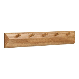 Wieszak ścienny drewniany 5 haczyków Barco 50cm House Nordic