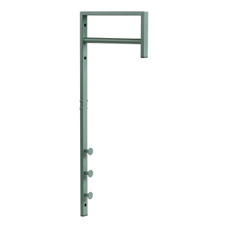 Wieszak ścienny do przedpokoju Trento zielony metalowy 82cm House Nordic