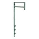 Wieszak ścienny do przedpokoju Trento zielony metalowy 82cm House Nordic