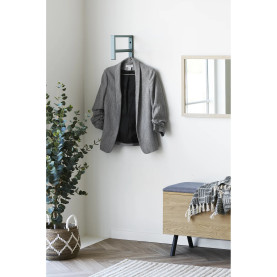 Wieszak ścienny do przedpokoju Trento zielony metalowy 82cm House Nordic 2