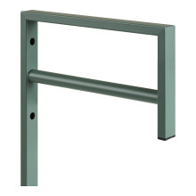Wieszak ścienny do przedpokoju Trento zielony metalowy 82cm House Nordic