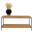 Szafka RTV z półką Vita 100x36cm dąb / czarny House Nordic