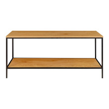 Szafka RTV z półką Vita 100x36cm dąb / czarny House Nordic