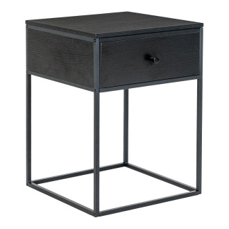 Szafka nocna z szufladą Vita 55x40x40x czarna House Nordic