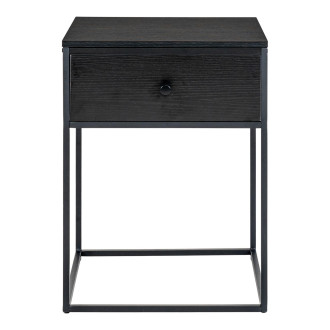 Szafka nocna z szufladą Vita 55x40x40x czarna House Nordic