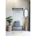 Półka metalowa na na buty Vita 79x34cm czarna House Nordic