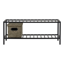 Półka metalowa na na buty Vita 79x34cm czarna House Nordic