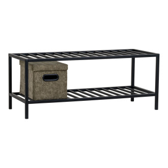 Półka metalowa na na buty Vita 79x34cm czarna House Nordic