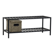 Półka metalowa na na buty Vita 79x34cm czarna House Nordic